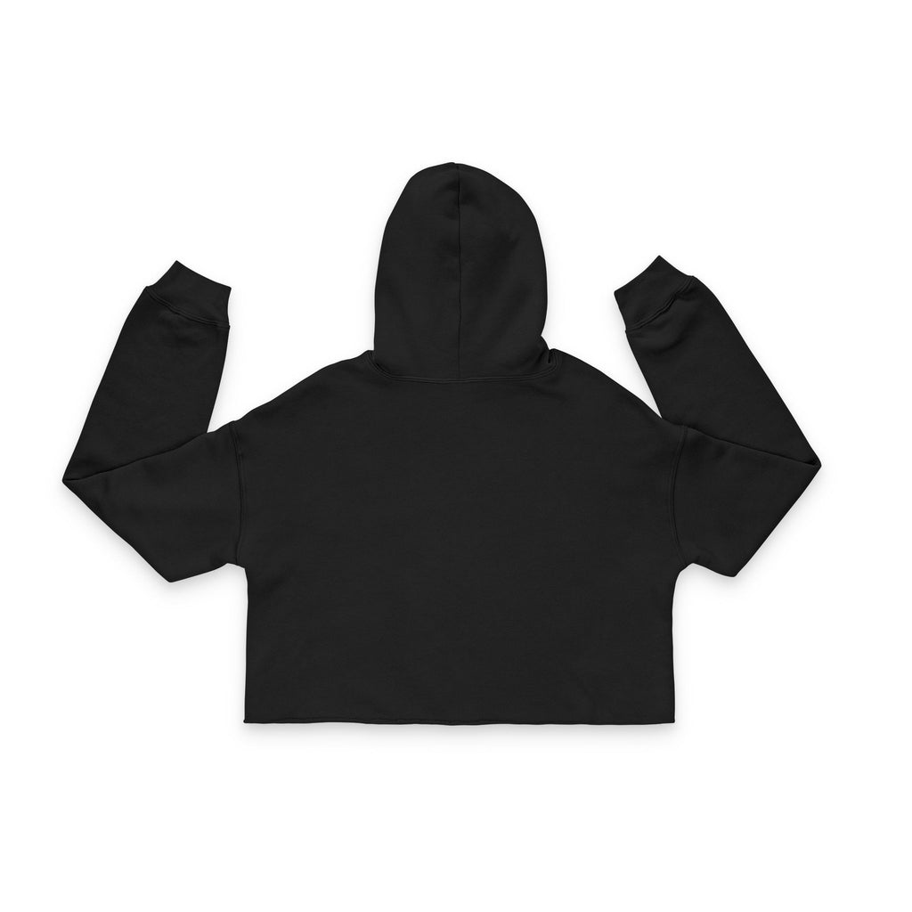 Noir Black Cropped Hoodie
